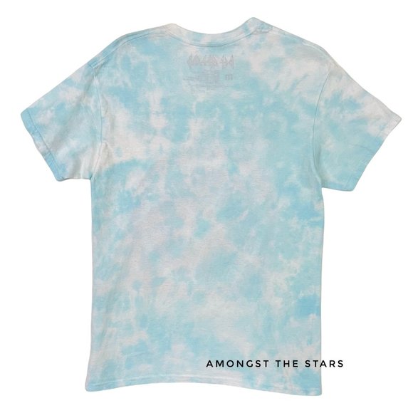 Def Leppard Adrenalize Blue White Tie Dye Band T-Shirt - Picture 4 of 4